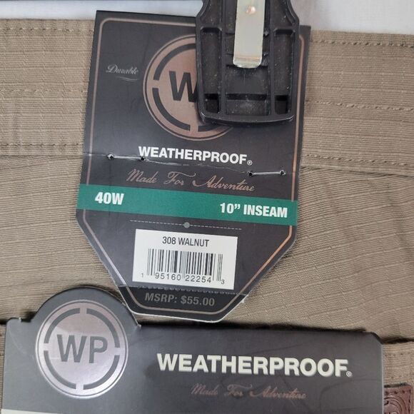 WP Weatherproof Stretch Trail Utility Shorts Waist Size 40 - Picture 7 of 9